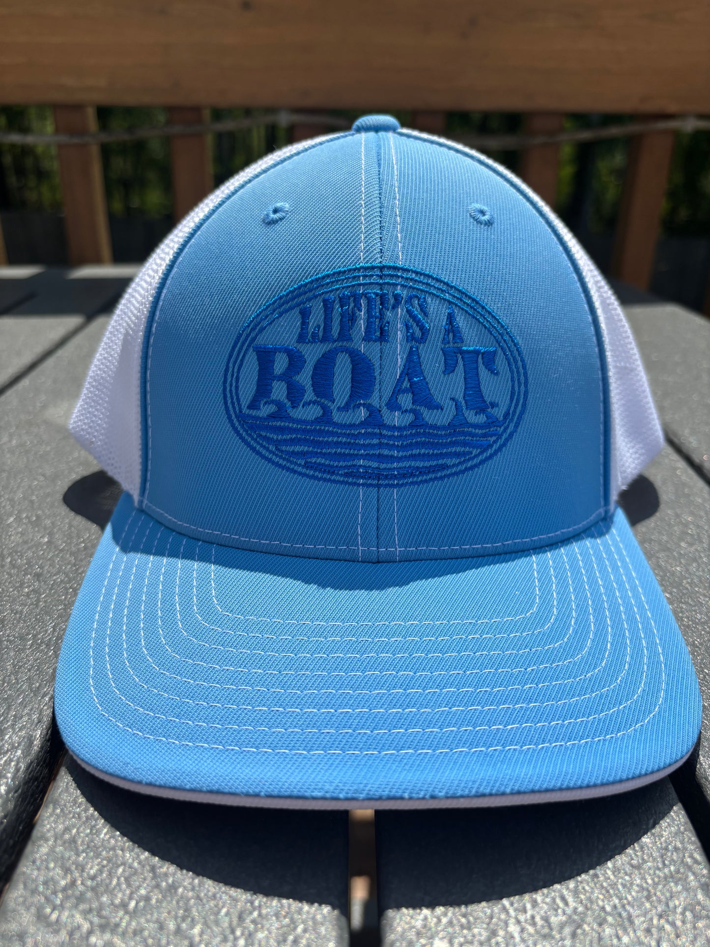 Waves: Life's A Boat Blue Hat