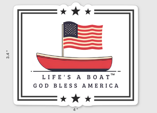 God Bless America Hi-Tack Vinyl Sticker